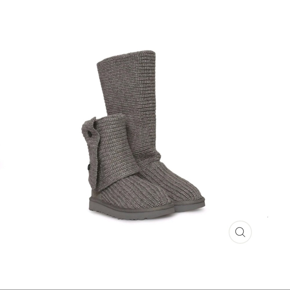 UGG Gray Knit Boots